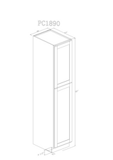 Tall 18" - Athens 18 Inch Pantry Cabinet - ZCBuildingSupply